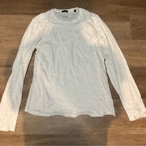 ATM Anthony Thomas Melillo White Long Sleeve Top